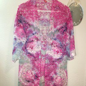 H&M Hand Ice Dyed Kimono